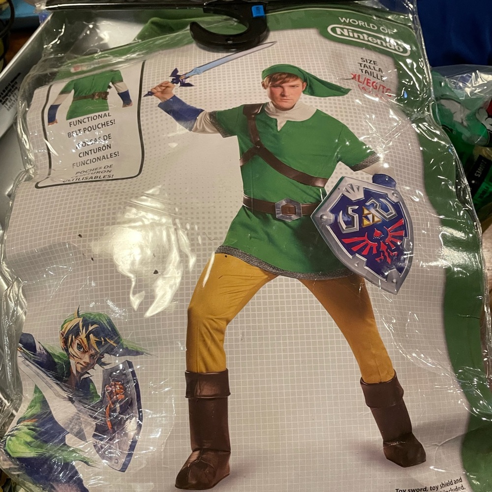 Nintendo Link Men's Costume - Sword & Shield - Halloween!